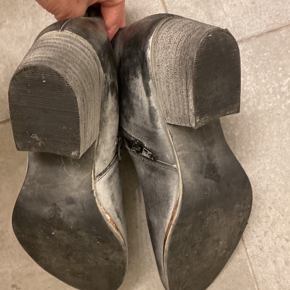 Roan by BED Stu Elisa Cowboy Booties Black White BFS Size 7.5 - Picture 10 of 12